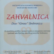 Zahvalnica Muzičari bez granica