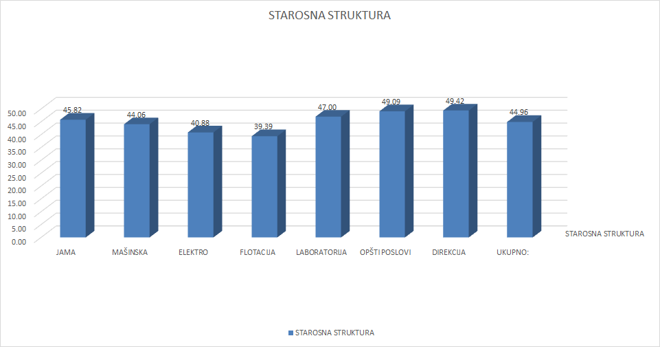 Starosna struktura radnika