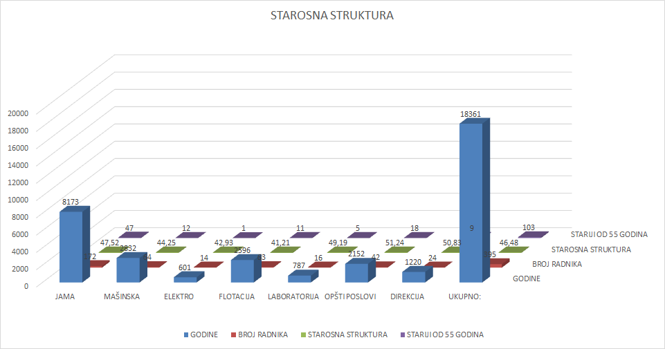 Starosna struktura radnika